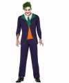 Halloween horror clownpak joker heren kostuum