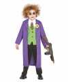 Luxe paarse horror clownpak joker kostuum kinderen